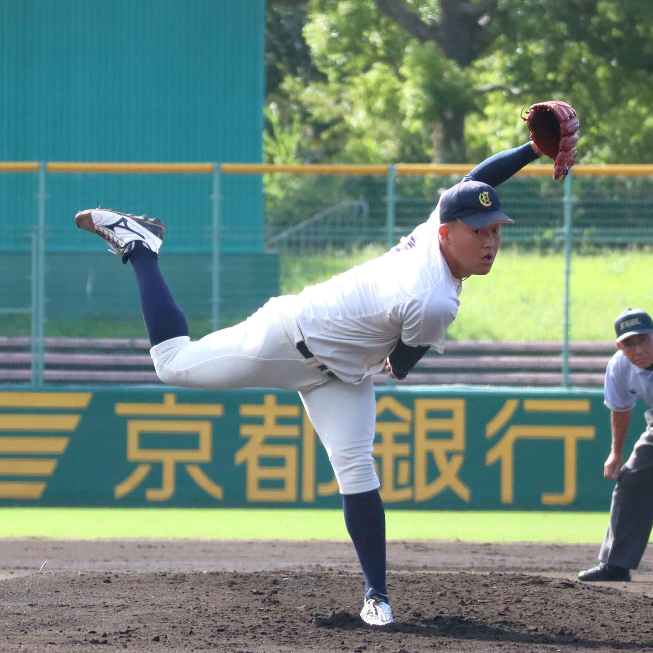 大商大対京産大　京産大戦に先発し、リーグ20勝目を挙げた大商大・上田（撮影・村松万里子）