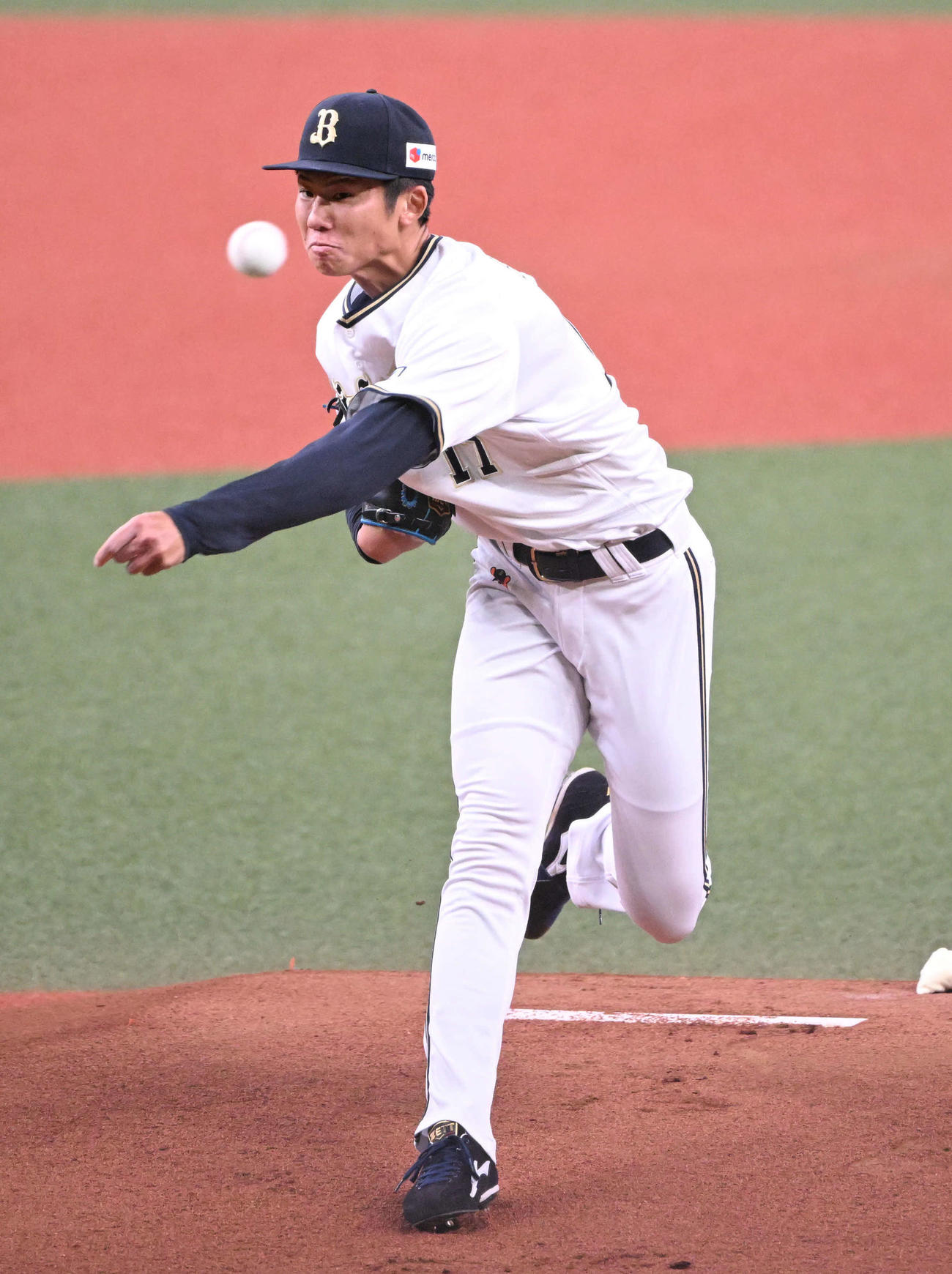 オリックス曽谷龍平（2023年9月25日撮影）