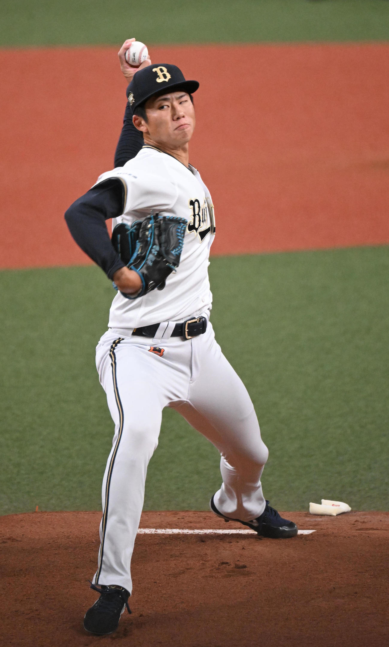 オリックス曽谷龍平（2023年9月25日撮影）