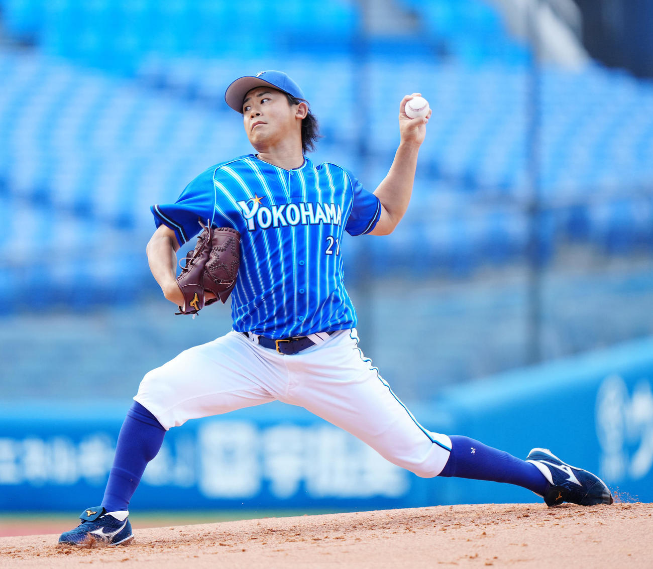 DeNA対ENEOS DeNA先発の今永（撮影・江口和貴）