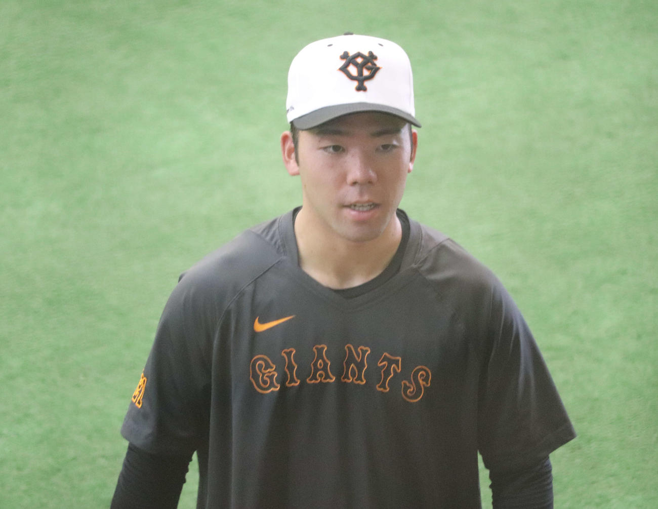 ジャイアンツ球場で調整した巨人松井（撮影・小早川宗一郎）