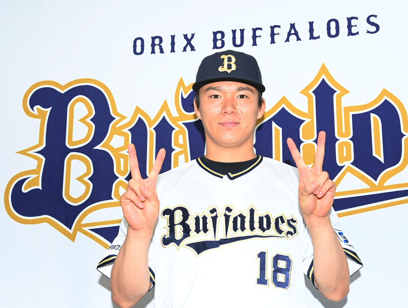 3年連続で投手部門4冠を達成したオリックス山本（撮影・和賀正仁）