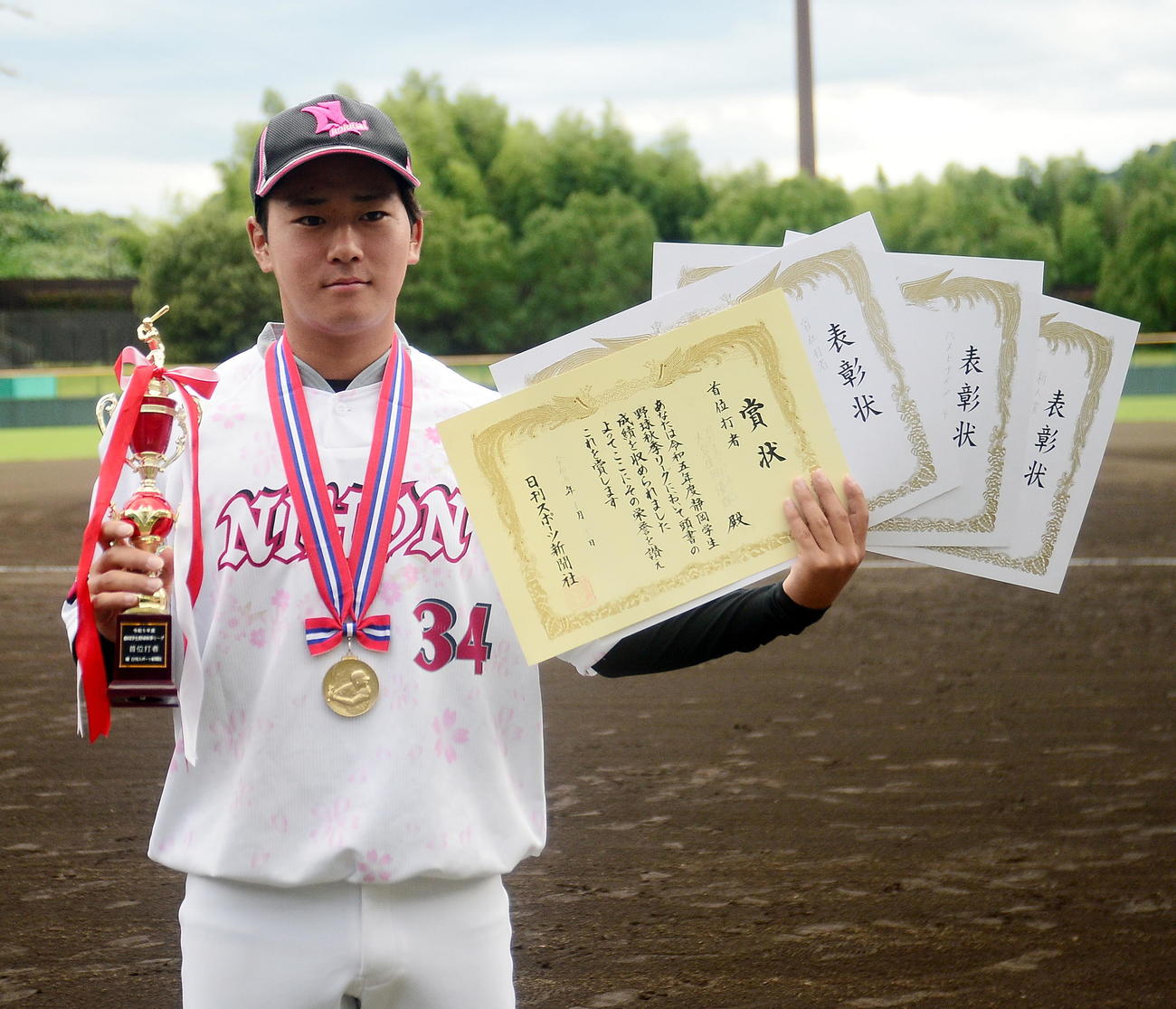 個人3冠に輝いた日大国際関係・大豆生田