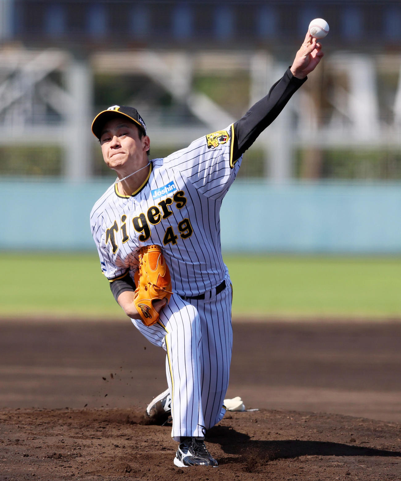 韓国選抜2戦に先発し無失点ピッチングを見せた大竹（撮影・加藤哉）