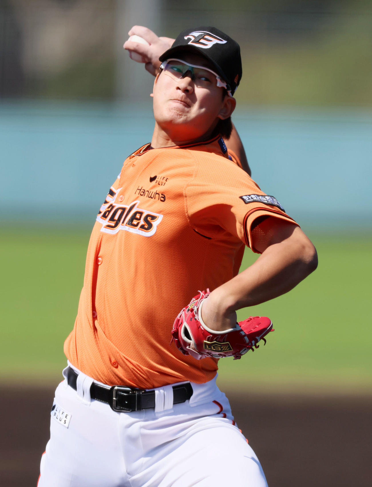 阪神戦に先発したキム・ソヒョン（撮影・加藤哉）