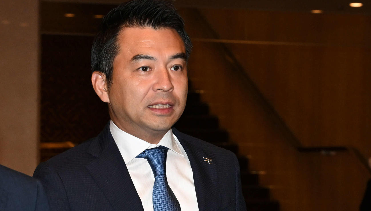 楽天森井誠之球団社長（2023年9月29日撮影）