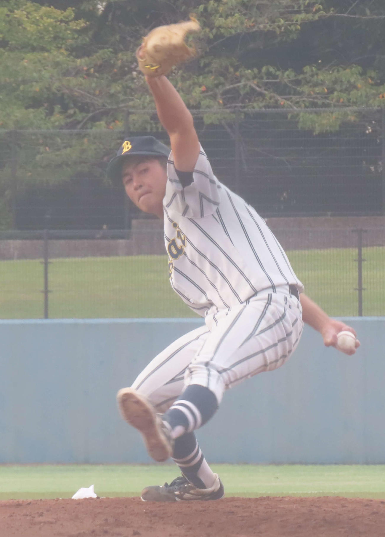 国際武道大対東京情報大　9回1失点で完投勝利した国際武道大の山口塁投手