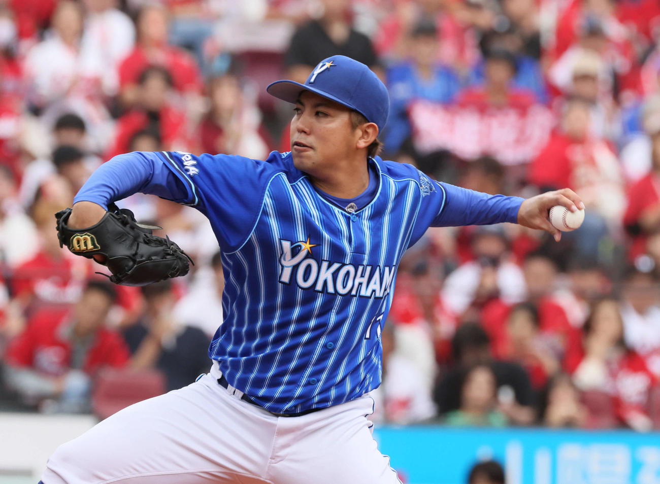 セCSファーストS第1戦　DeNA先発の東（撮影・加藤孝規）