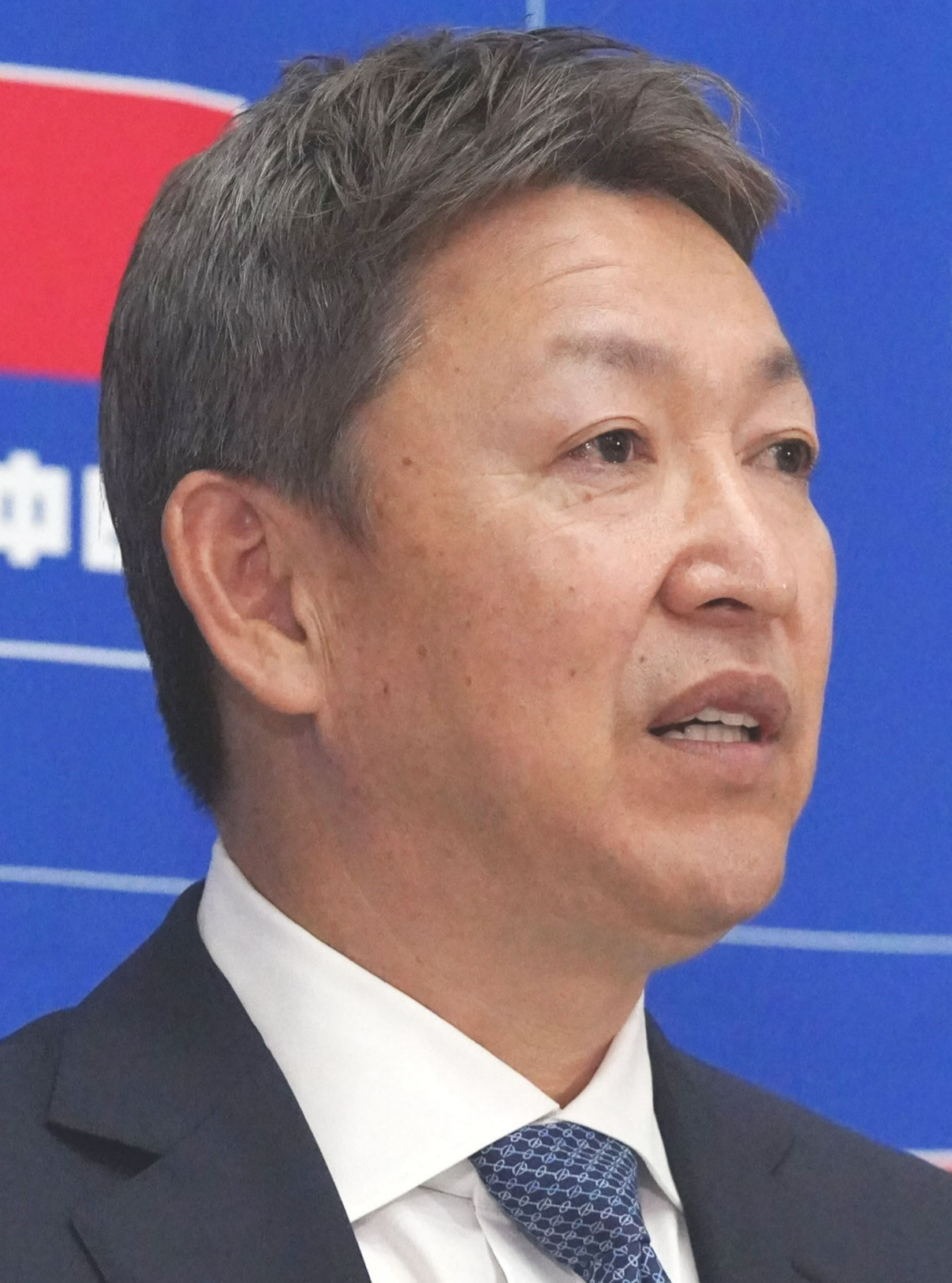 中日・立浪和義監督（2023年10月4日撮影）