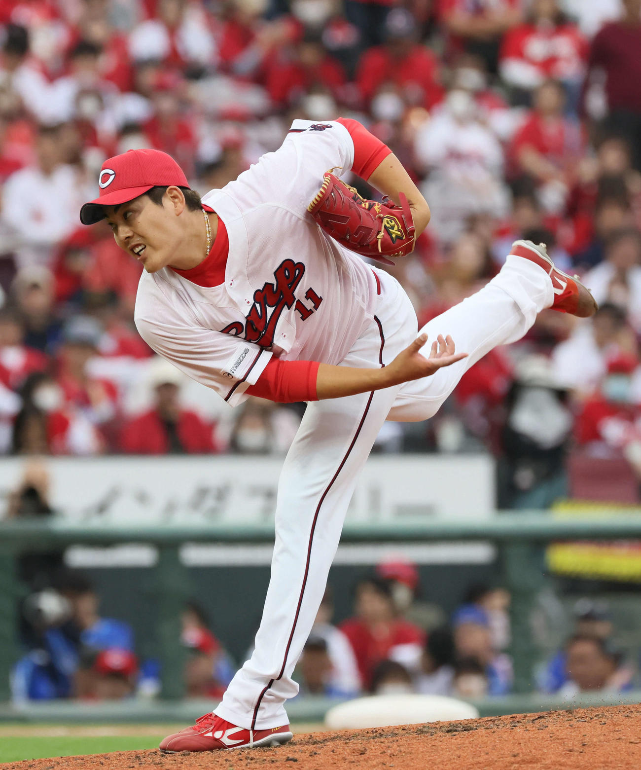 広島九里亜蓮（2023年10月14日撮影）