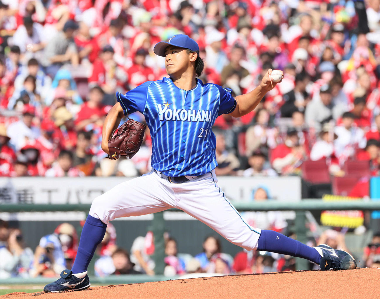 セCSファーストS第2戦　広島対DeNA DeNA先発の今永（撮影・加藤孝規）
