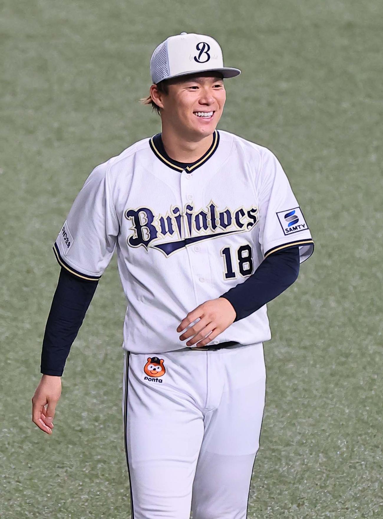 オリックス山本由伸（2023年10月15日撮影）