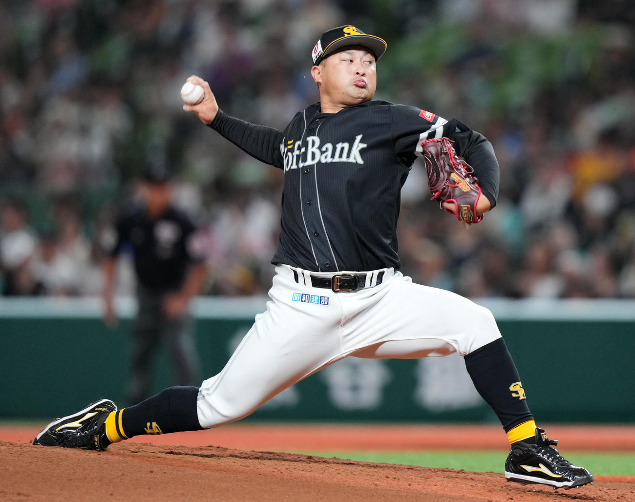力投するソフトバンク森（23年9月撮影）