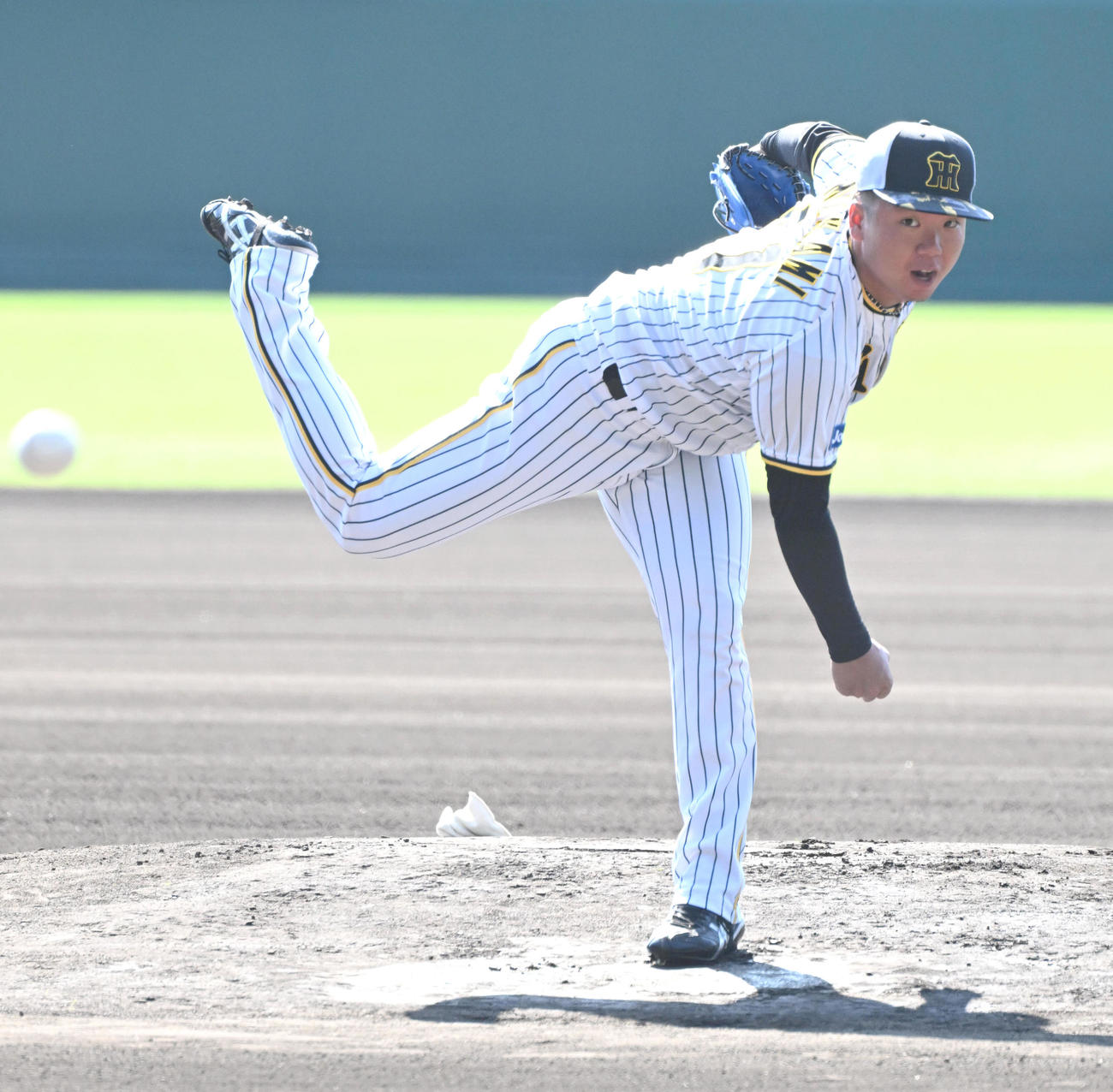阪神村上頌樹（2023年10月16日撮影）