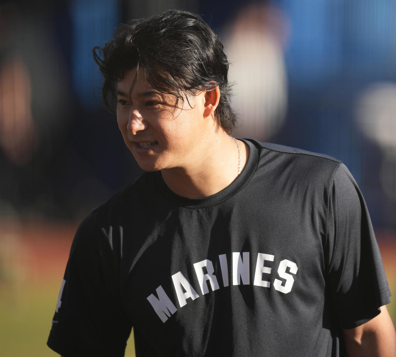 ロッテ藤岡裕大（2023年10月16日撮影）