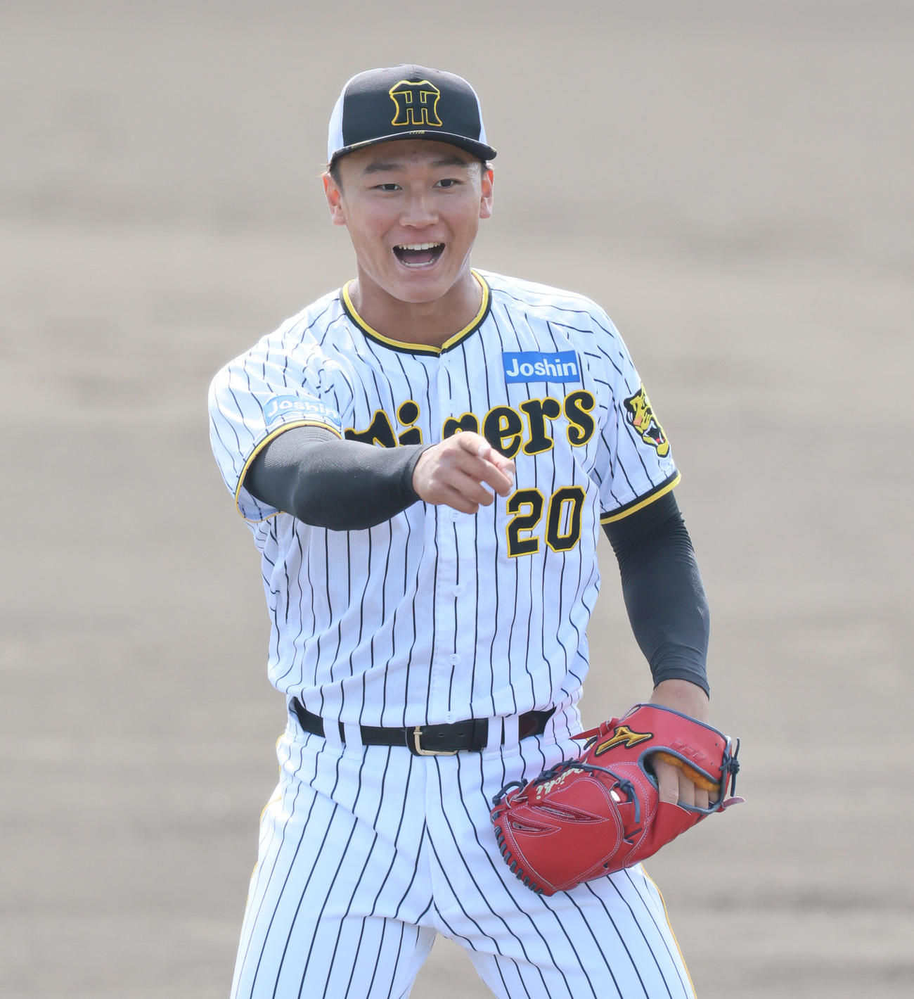 阪神森木大智（2023年10月11日撮影）