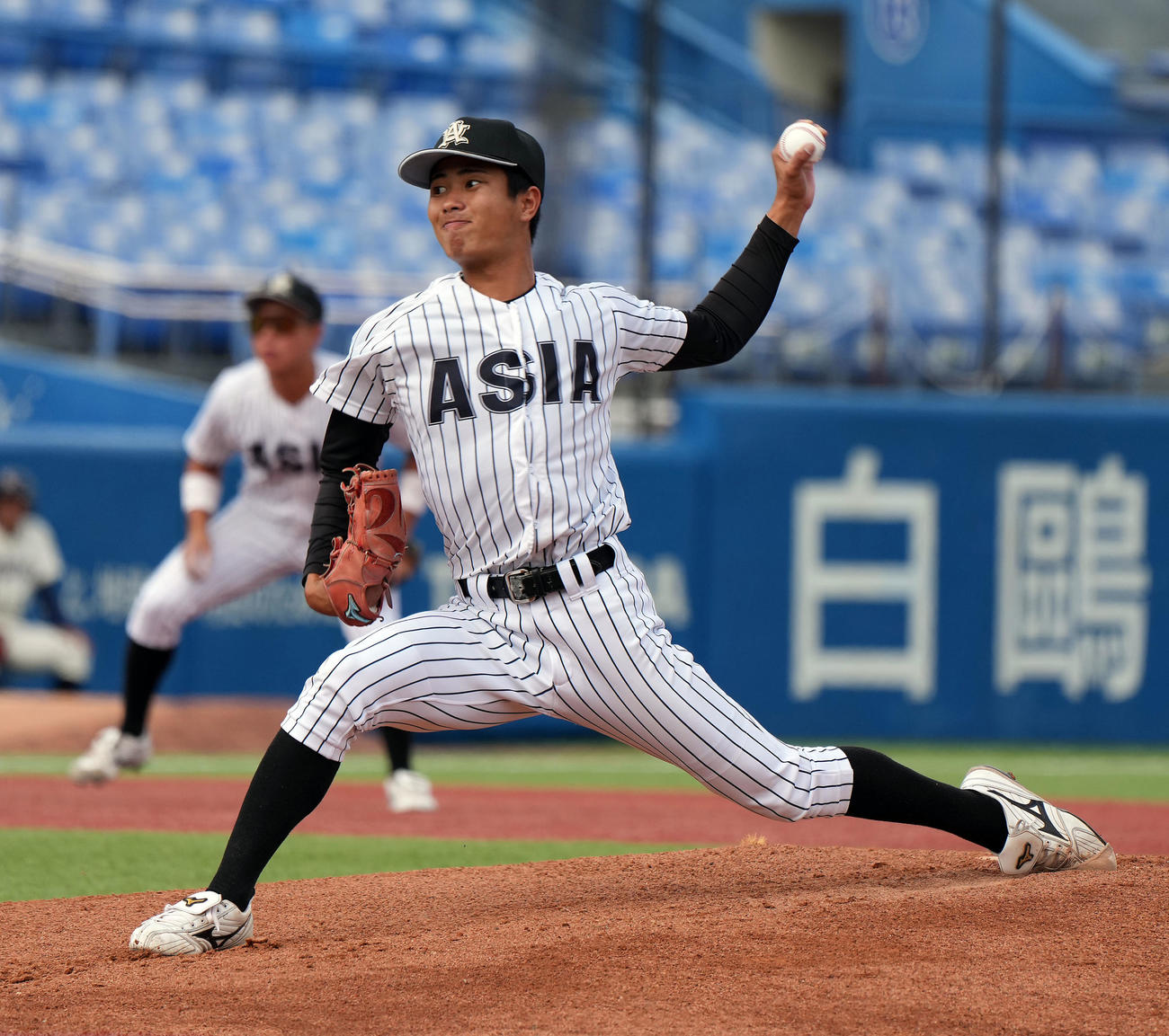 国学院大対亜大　亜大の先発山城（撮影・たえ見朱実）
