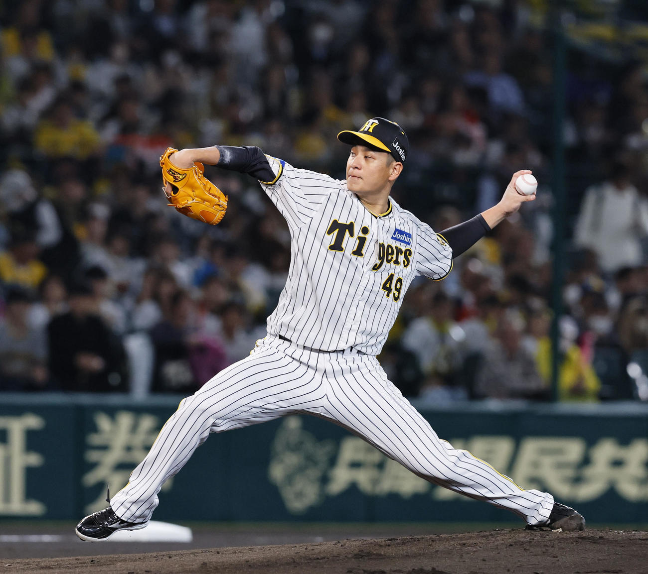 阪神対広島　広島戦に先発した阪神先発の大竹（撮影・藤尾明華）