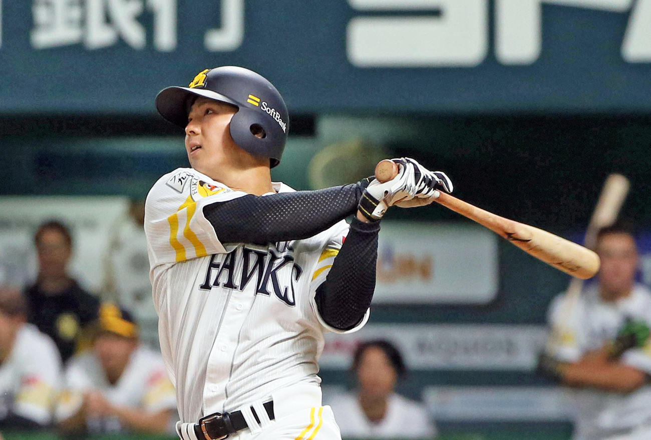 ソフトバンク佐藤直樹（2020年3月21日撮影）