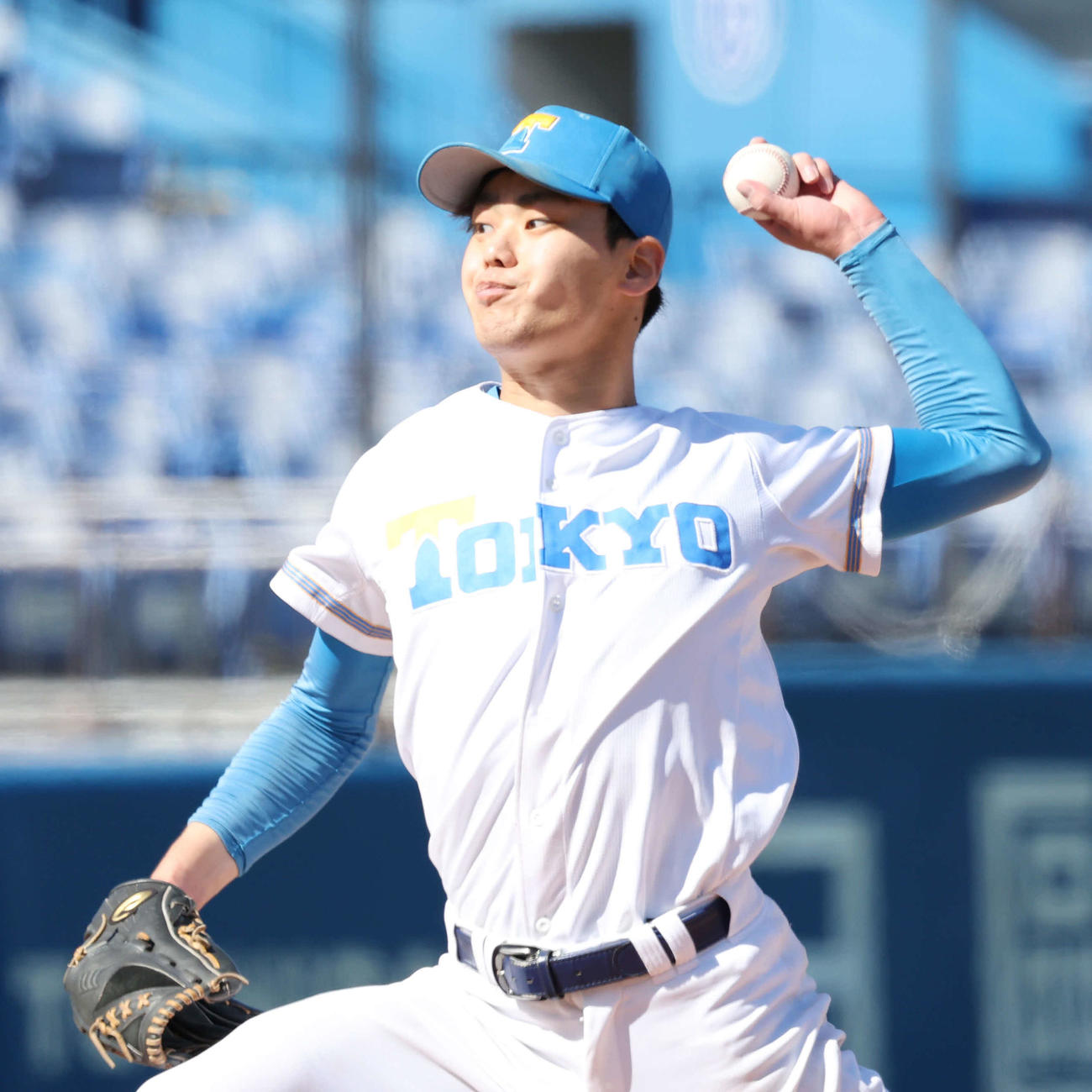 東大対立大　東大先発の鈴木健（撮影・宮地輝）