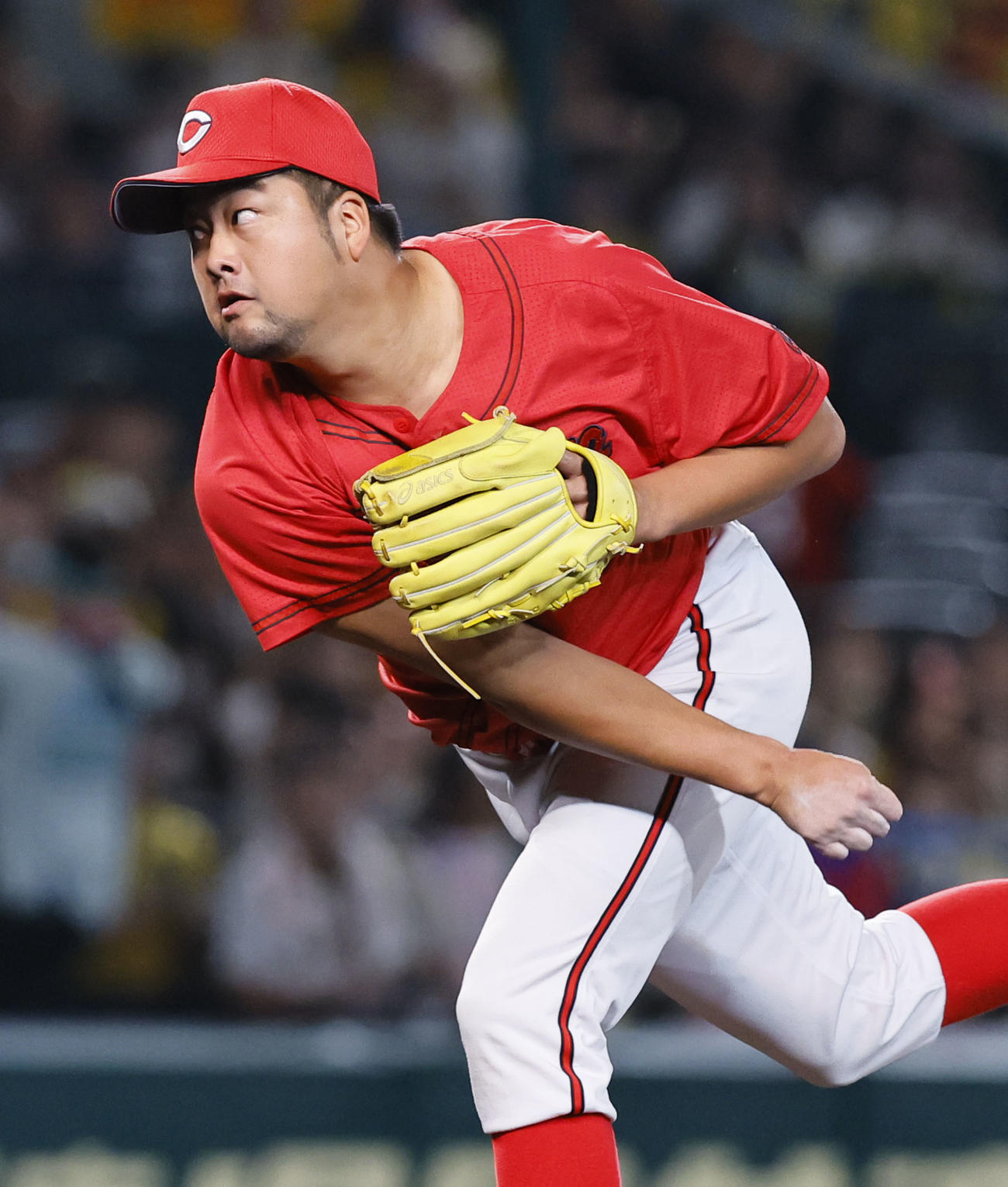 広島中崎翔太（2023年10月18日撮影）
