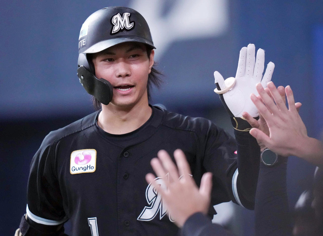 ロッテ藤原恭大（2023年10月21日撮影）