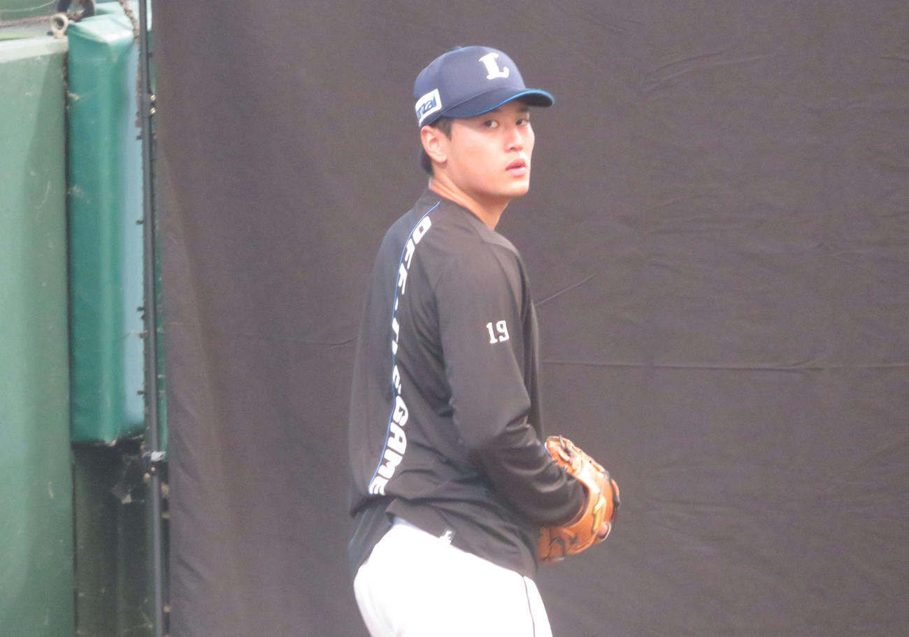 アジアプロ野球チャンピオンシップの代表メンバーに選ばれた西武佐藤隼（撮影・金子真仁）
