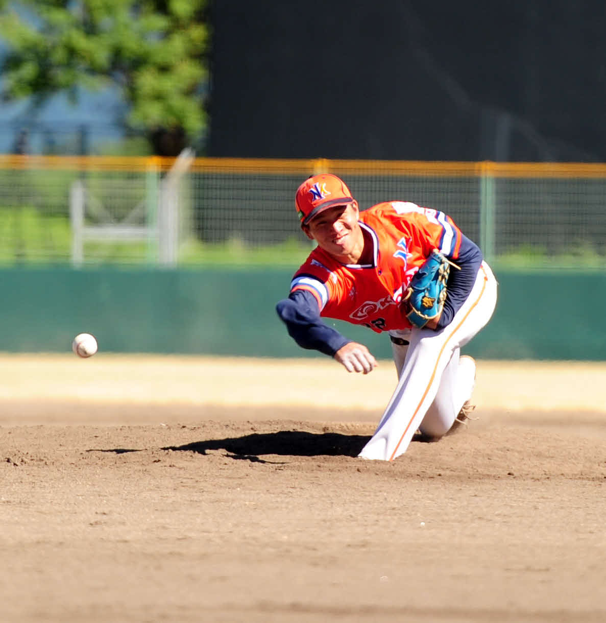 8月11日のBCリーグ信濃戦で好投する下川
