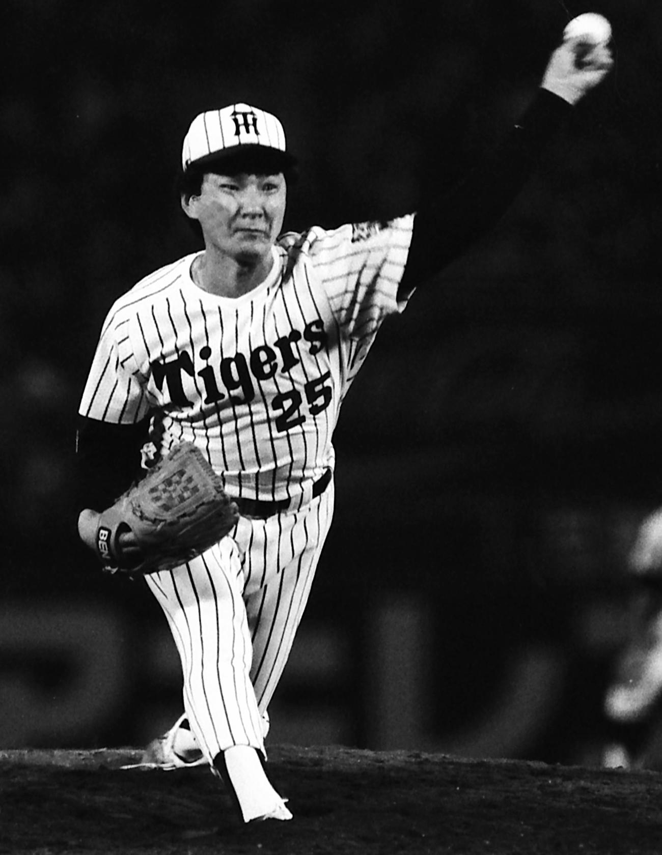 阪神山本和行（1985年6月撮影）