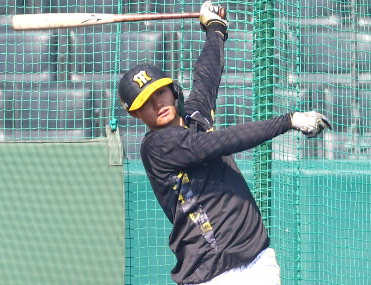 阪神森下翔太（2023年10月25日撮影）