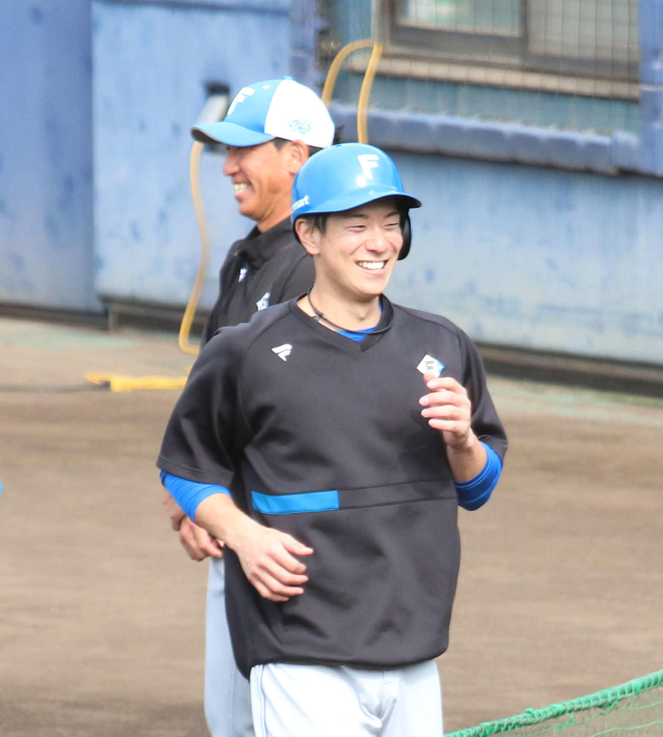 千葉・鎌ケ谷にある2軍施設で秋季練習に参加した日本ハム松本剛