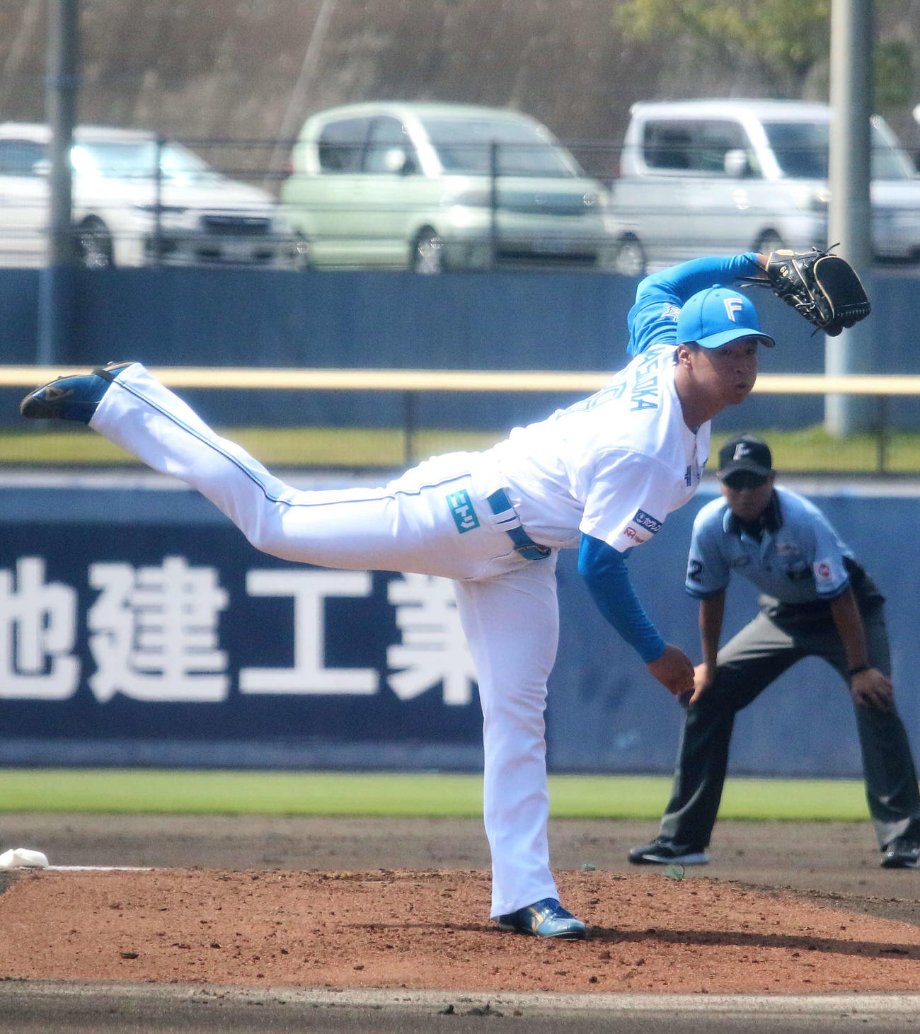 日本ハム松岡洸希（2023年8月16日撮影）