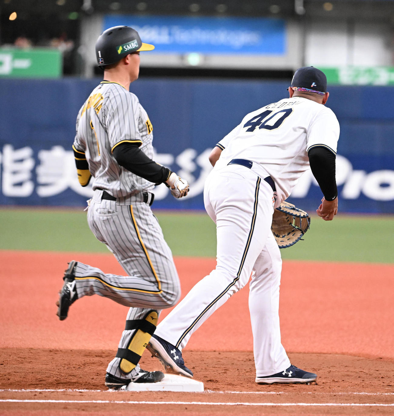 オリックス対阪神　4回表阪神無死一塁、遊ゴロ併殺に倒れる森下（撮影・和賀正仁）