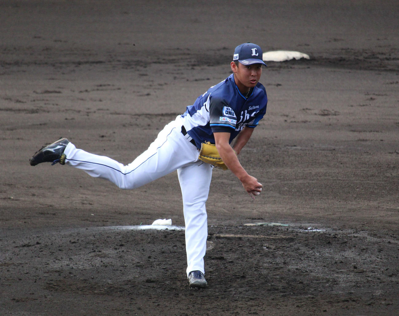 フェニックスリーグ広島戦で好投した西武山田（撮影・金子真仁）