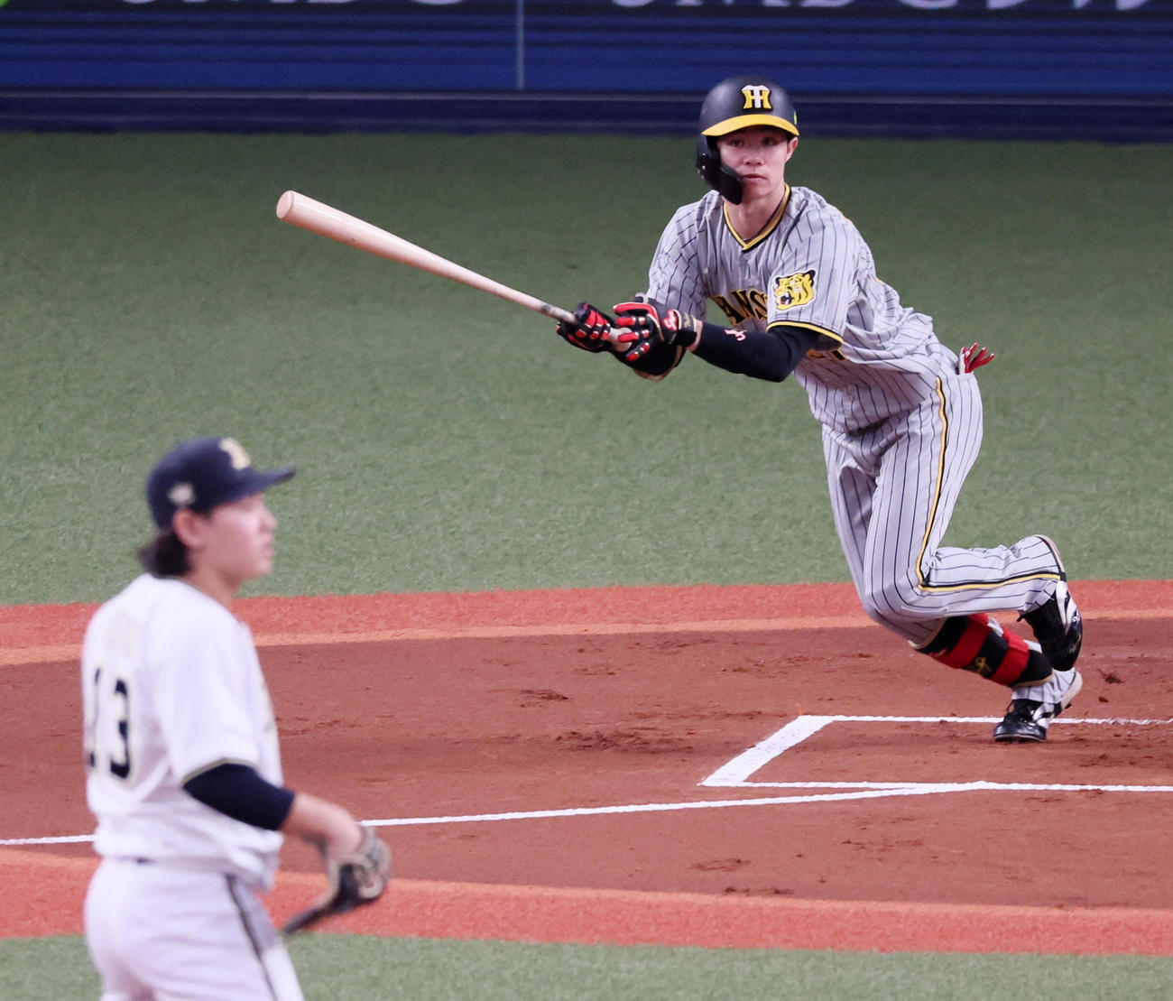 阪神中野拓夢（2023年10月29日撮影）