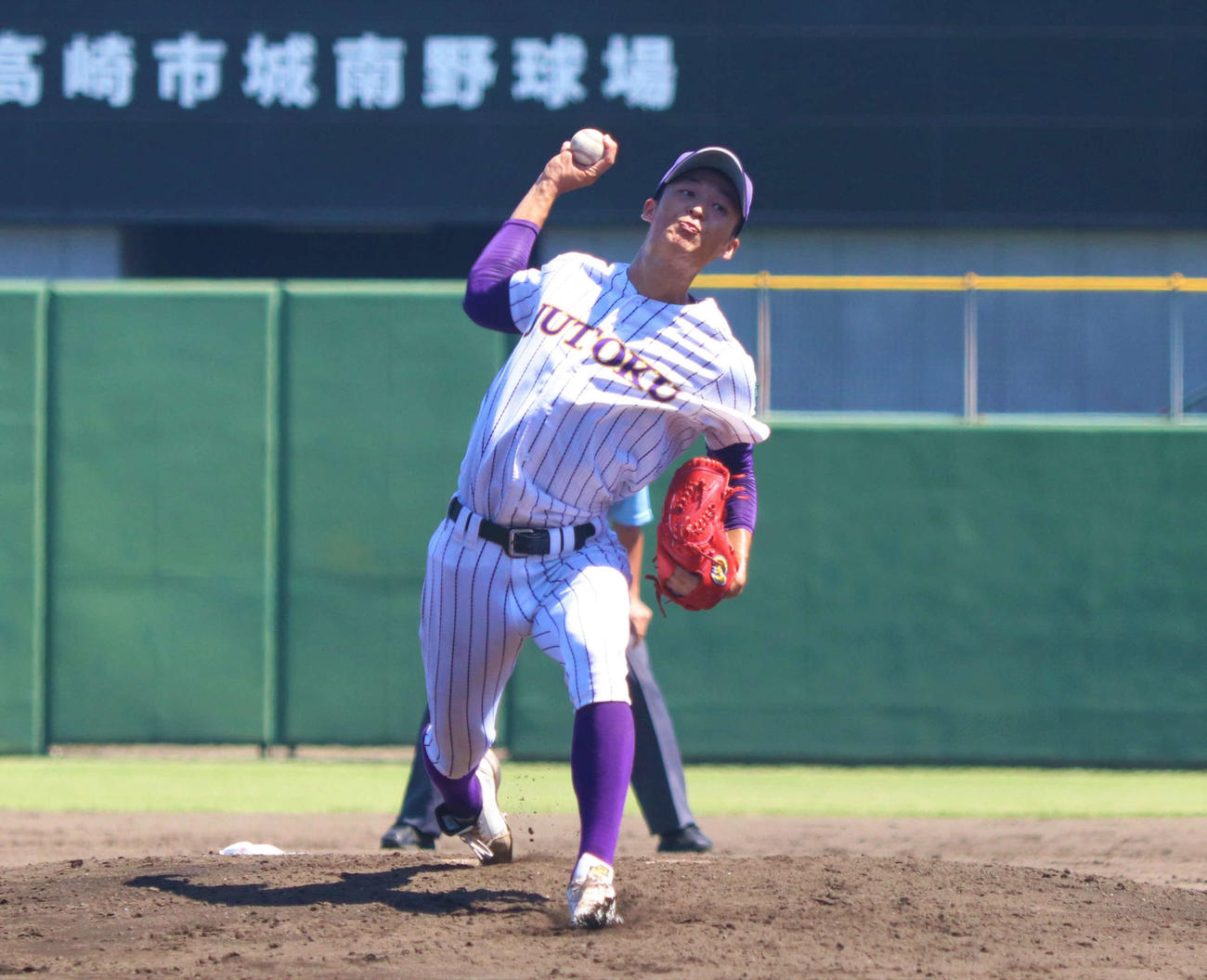 樹徳・清水麻成投手（2023年7月16日撮影）