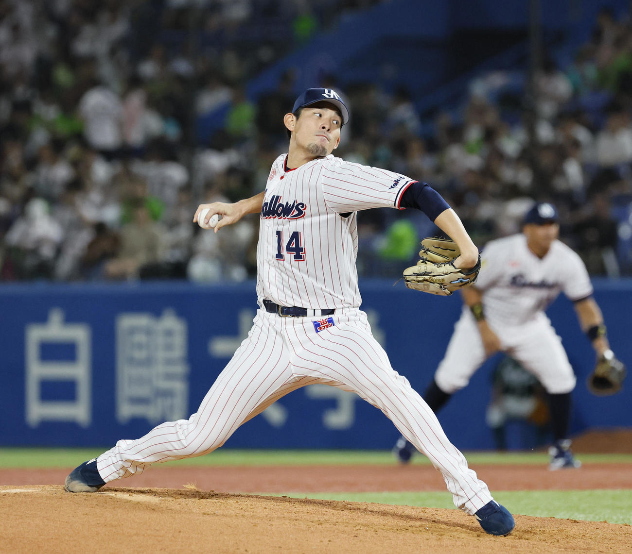 ヤクルト高梨裕稔（2023年9月23日撮影）
