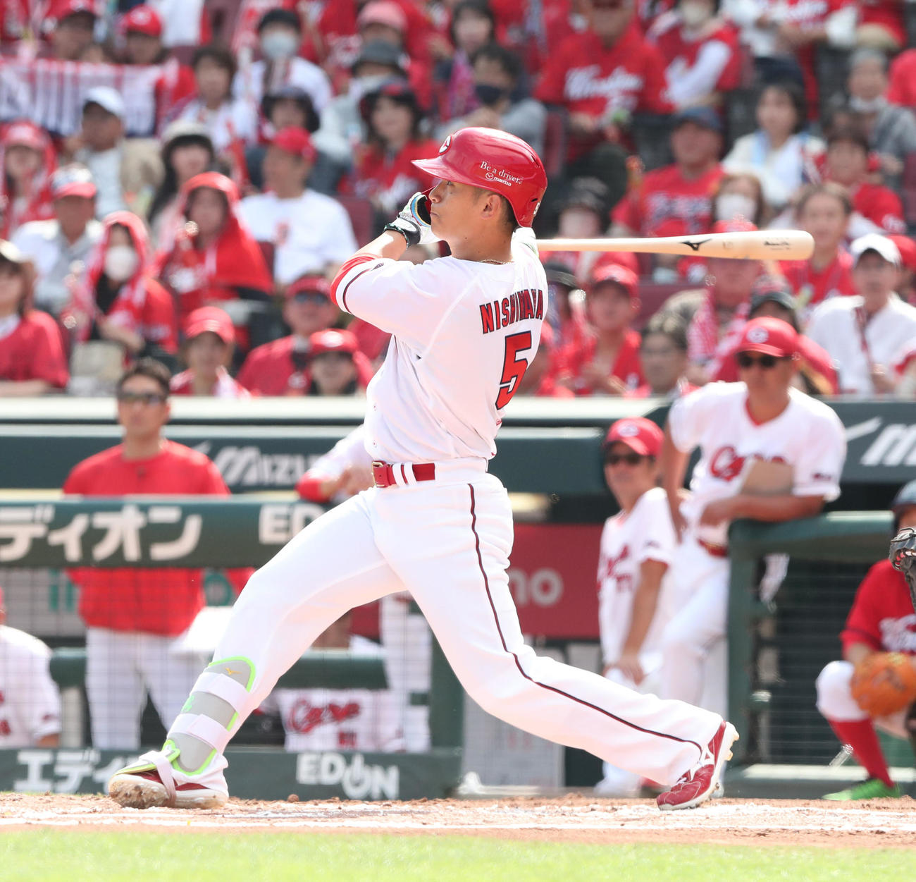 広島西川龍馬（23年10月15日撮影）