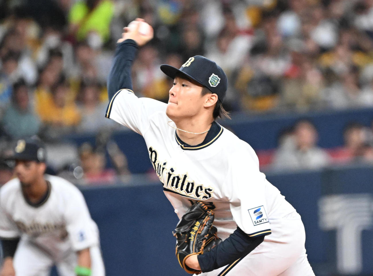オリックス山本由伸（2023年10月28日撮影）