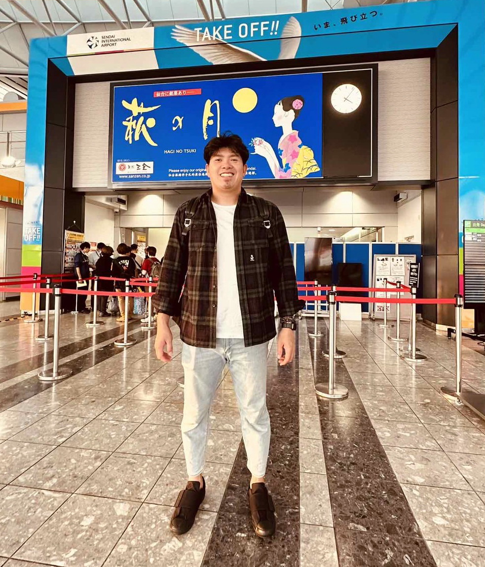 台湾に帰国した楽天宋家豪（楽天野球団提供）