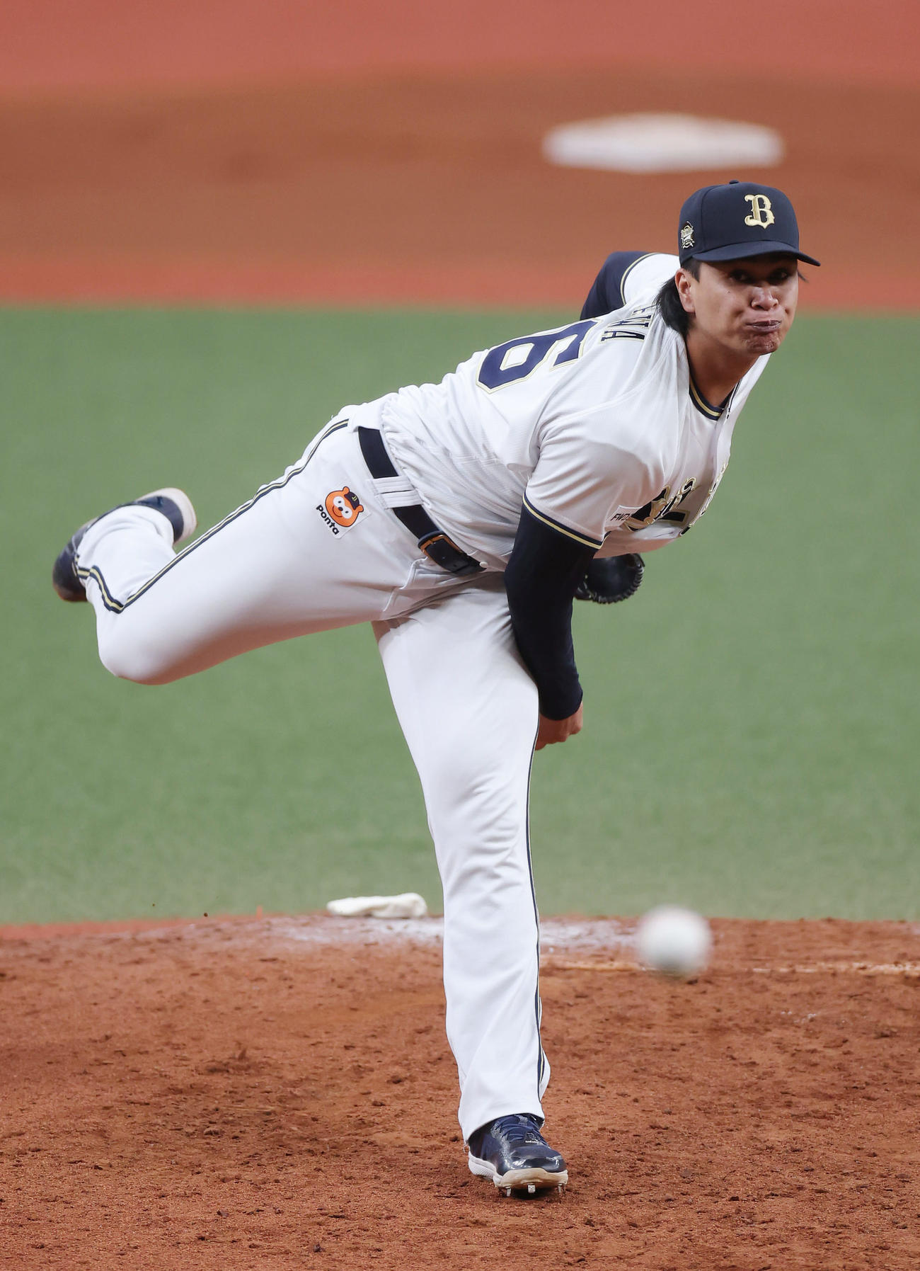 オリックス対阪神　オリックス3番手で登板する宇田川（撮影・前田充）