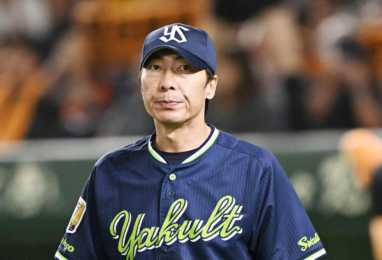 ヤクルト高津監督（2023年10月1日撮影）
