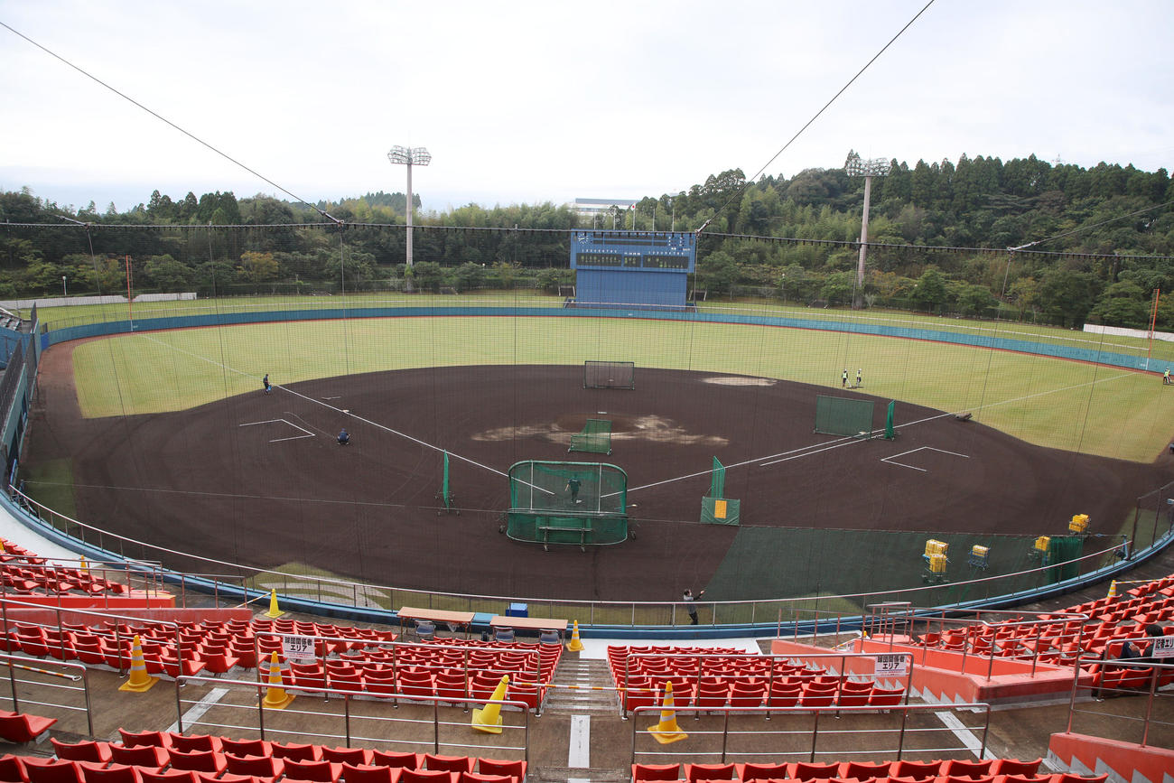 アイビースタジアム全景（2021年10月撮影）