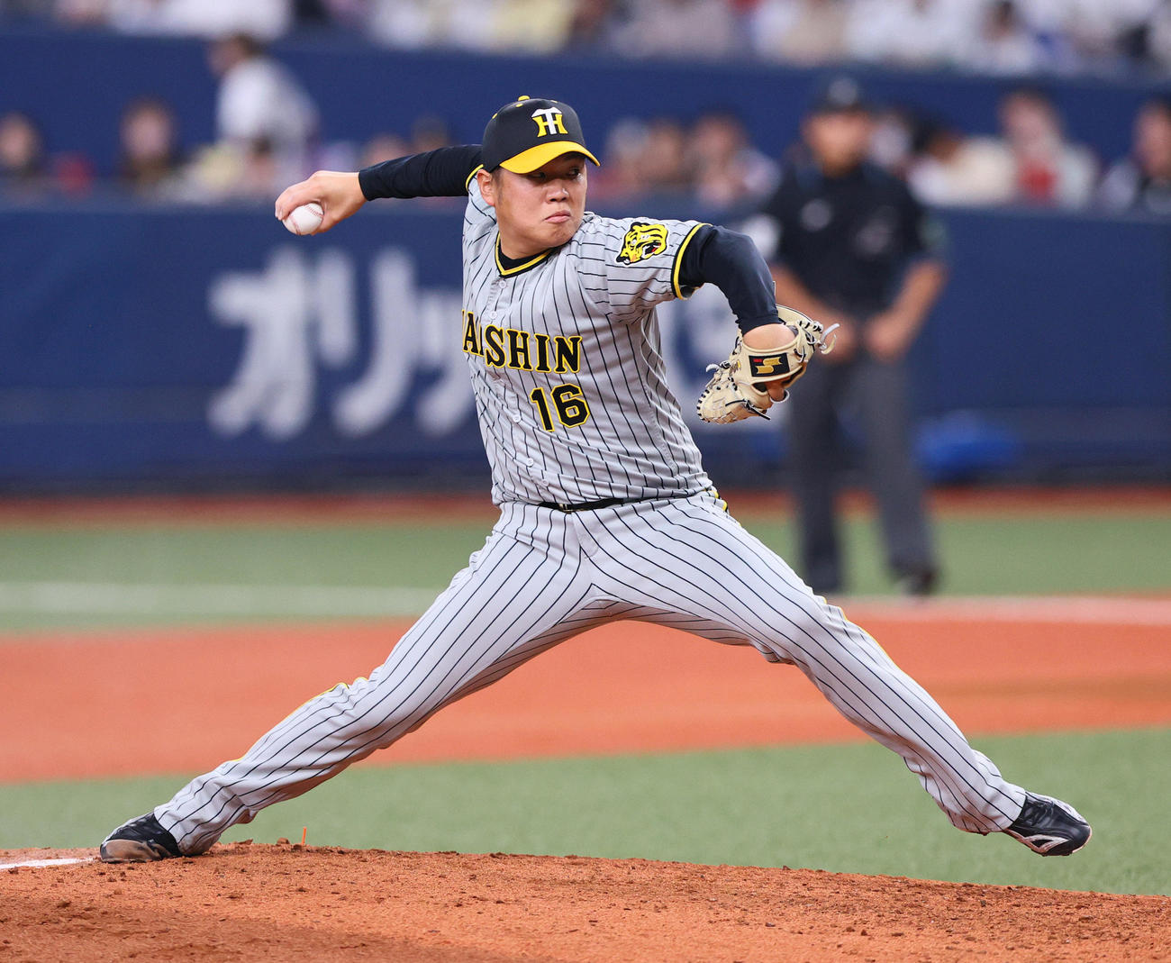 オリックス対阪神　6回、阪神2番手で登板の西勇（撮影・上山淳一）