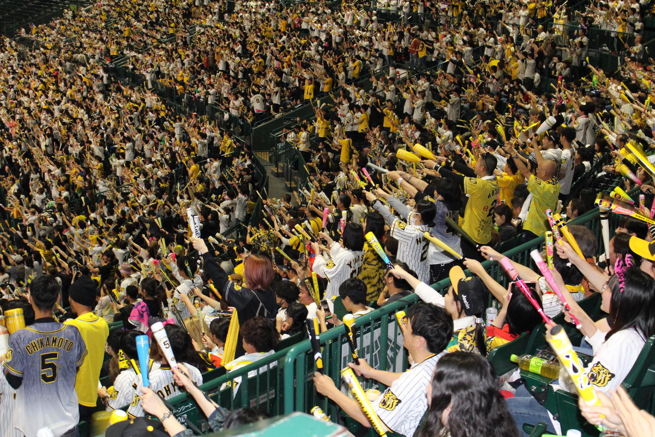 5回の連続タイムリーでわきあがる甲子園のファン