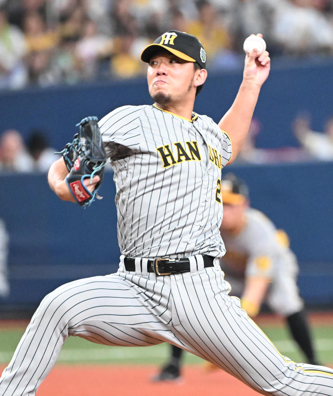 オリックス対阪神　6回に登板する阪神伊藤将（撮影・和賀正仁）