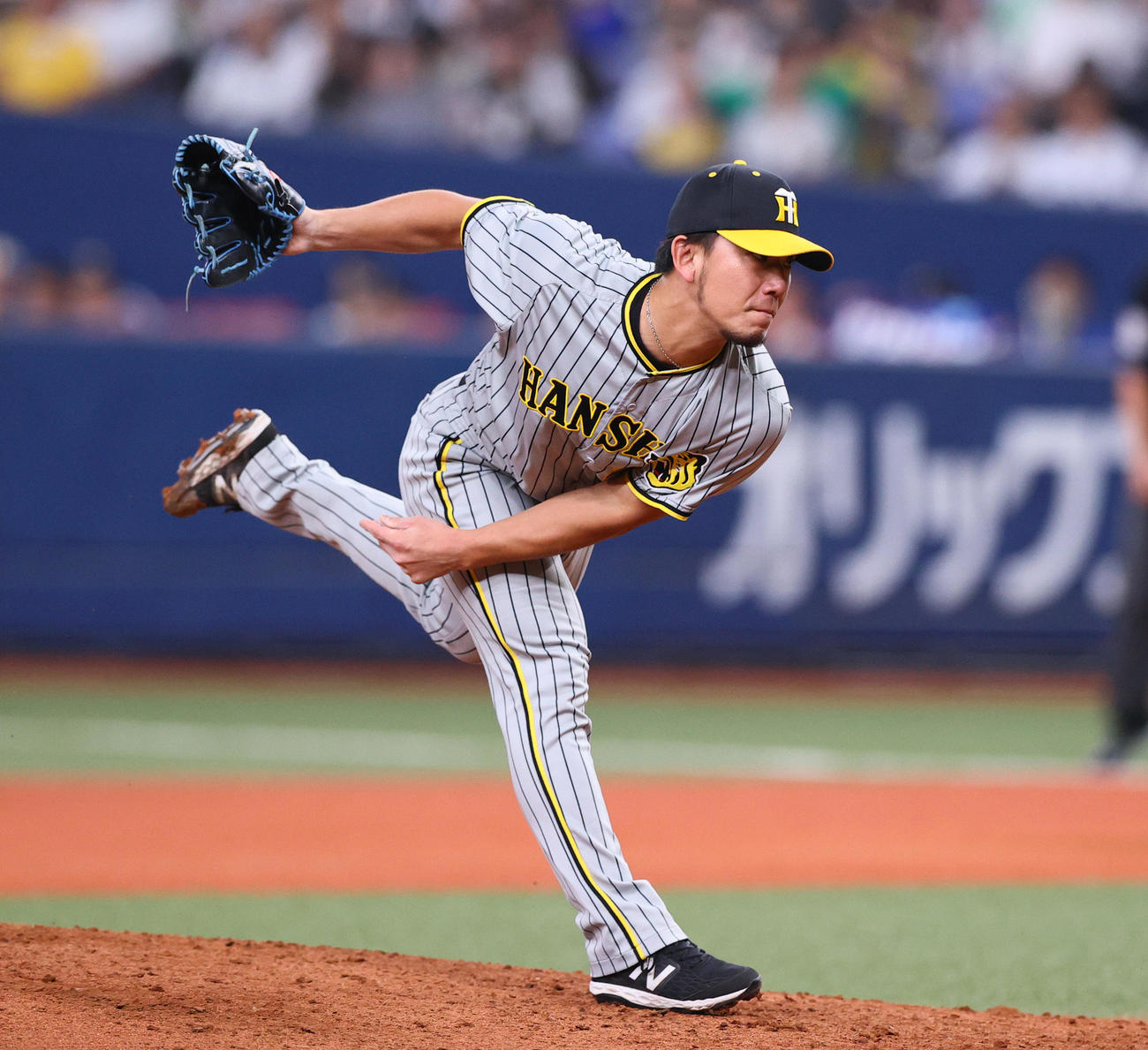 オリックス対阪神　6回裏に登板する阪神伊藤将（撮影・上山淳一）