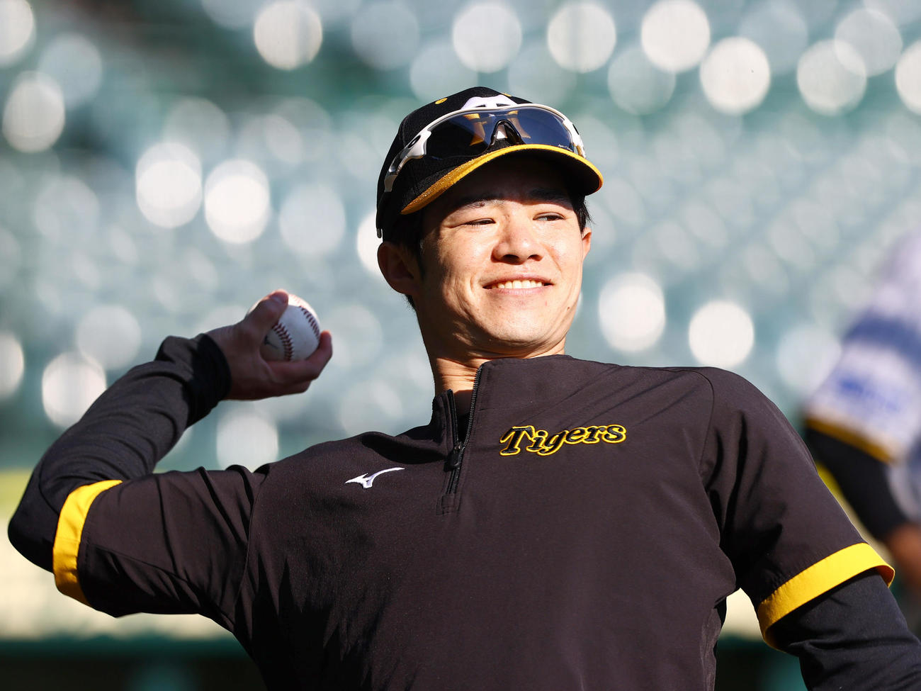 阪神中野拓夢（2023年10月31日撮影）