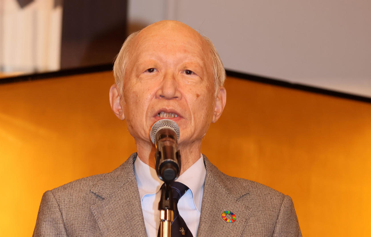 阪急阪神HD角和夫会長（2023年1月24日撮影）