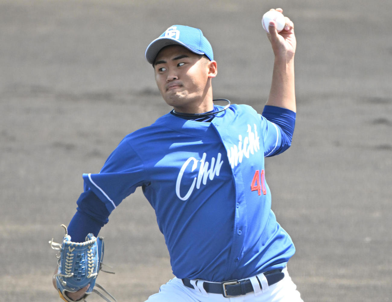 中日森山暁生（2023年4月13日撮影）